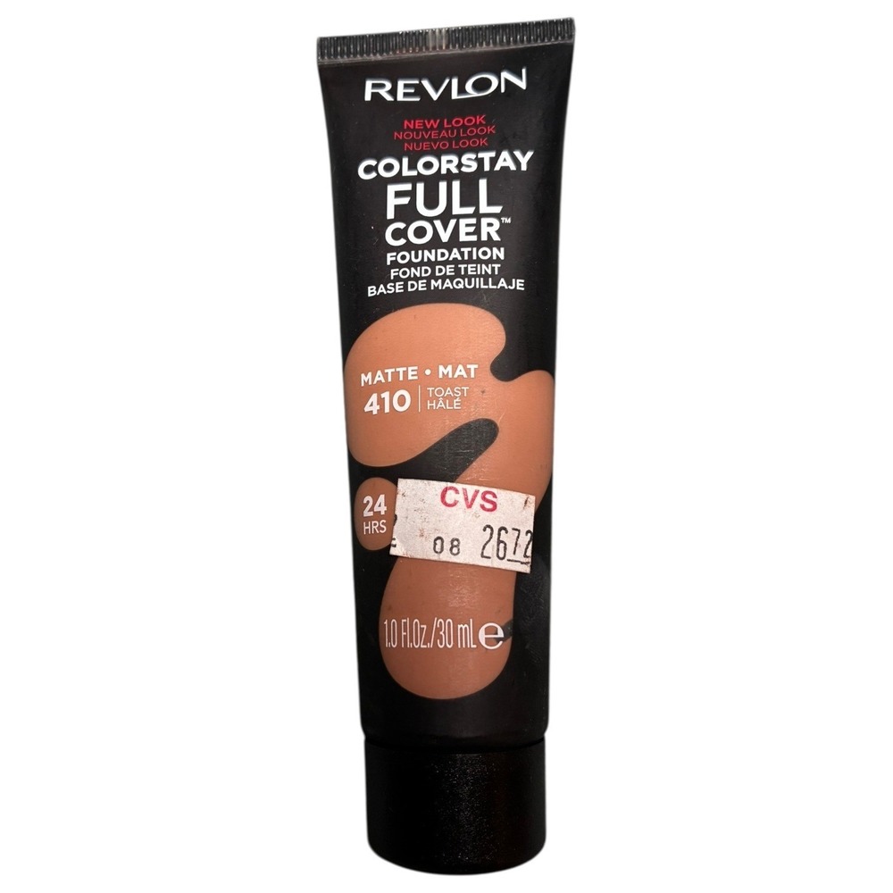 Revlon ColorStay Full‎ Cover Foundation Matte Toast 410 1.0 Fl Oz 30 ml New